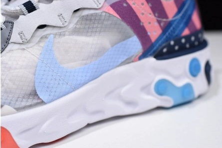 5502 Parra x Nike React Element 87 White Multi-Color AQ3057- Resilient 1330