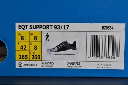 7256 ADIDAS EQT SUPPORT 93 17 BOOST BLACK GLITCH MENS  BZ Modern 1889