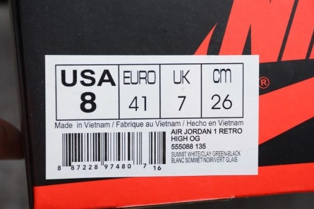7967 Air Jordan 1 Retro "Clay Green" 555088- Comfortable 329