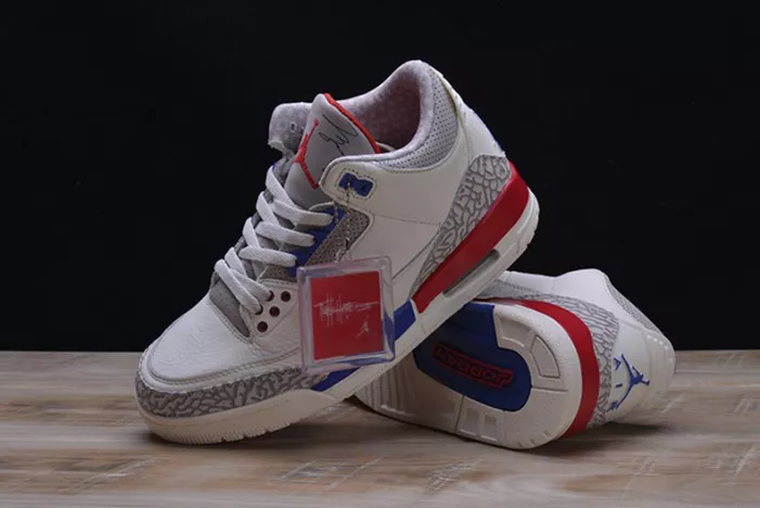 3229 AIR JORDAN 3 RETRO "CHARITY GAME" sail red mens 136064- Bright 464