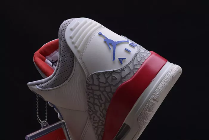 3229 AIR JORDAN 3 RETRO "CHARITY GAME" sail red mens 136064- Bright 464