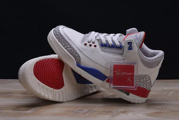 3229 AIR JORDAN 3 RETRO "CHARITY GAME" sail red mens 136064- Bright 464