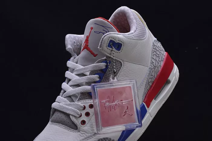 3229 AIR JORDAN 3 RETRO "CHARITY GAME" sail red mens 136064- Bright 464
