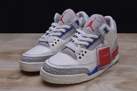 3229 AIR JORDAN 3 RETRO "CHARITY GAME" sail red mens 136064- Bright 464