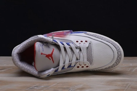 3229 AIR JORDAN 3 RETRO "CHARITY GAME" sail red mens 136064- Bright 464