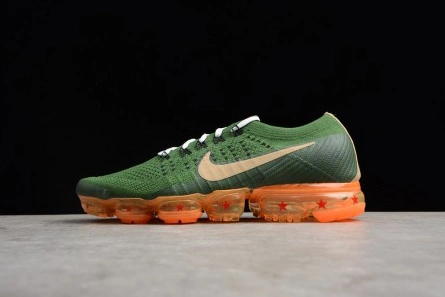 Dragon Ball Super x Nike Air VaporMax Flyknit 2018 Dark Green Light Brown mens AA3858-101 Vibrant 1500