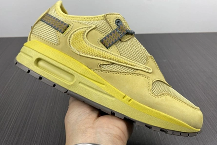 Flexible 1442 Nike Air Max 1 Travis Scott Cactus Jack Saturn Gold DO9392- 1303