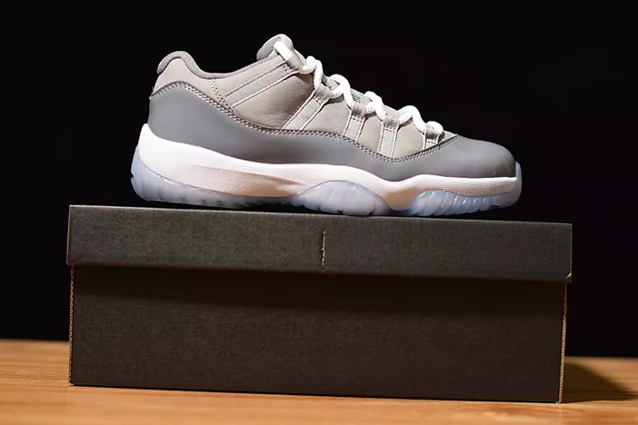 Popular 3174 Air Jordan 11 Low Cool Grey 528895- 721
