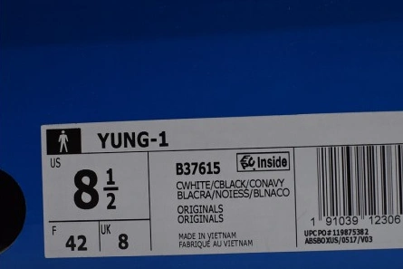 4351 adidas Yung 1 Navy Red White B Bright 1930