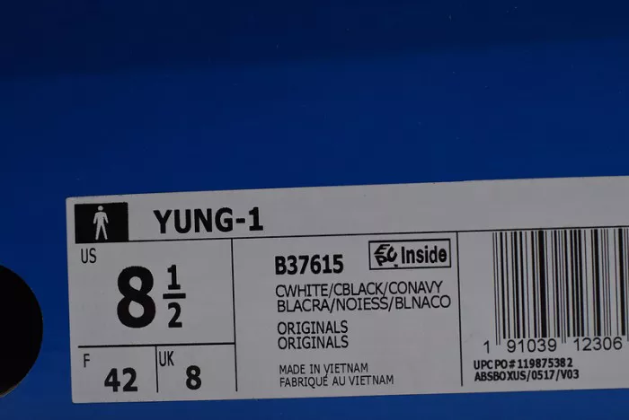 4351 adidas Yung 1 Navy Red White B Bright 1930