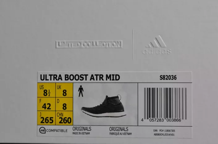 4888 Adidas Ultra Boost ATR Mid Primeknit  mens S Classic 1932