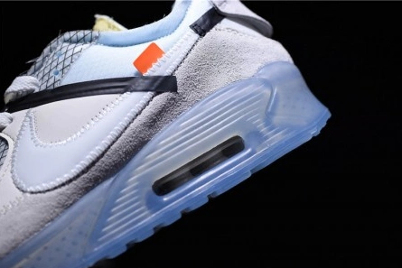 4942 OFF-WHITE x Nike Air Max 90 AM90 THE TEN 10 Sail Muslin Virgil Abloh AA7293- EyeCatching 1957