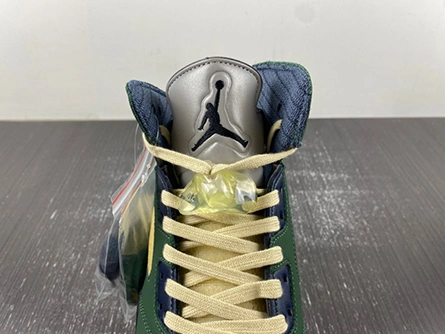Unique 5128 Air Jordan 5 "Navy Green” FZ5758- 553