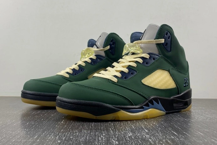 Unique 5128 Air Jordan 5 "Navy Green” FZ5758- 553