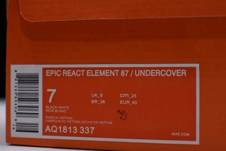Fashionable 6121 Undercover x Nike React Element 87 AQ1813- 1322