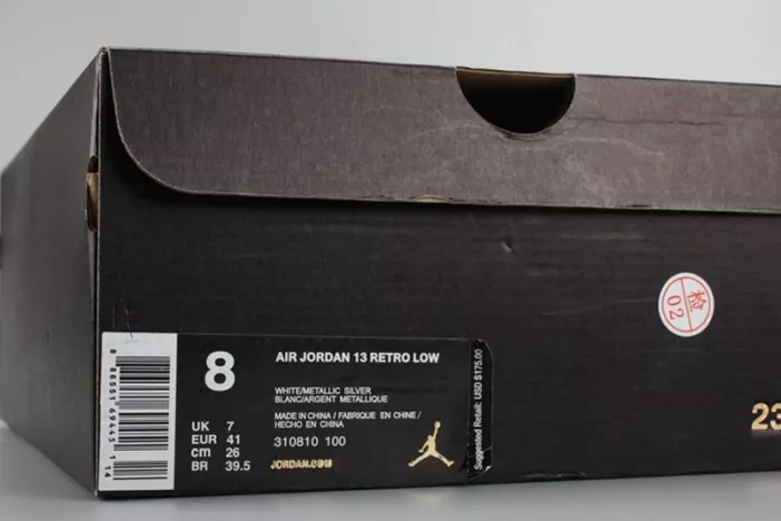 Elegant 9097 Jordan 13 Retro Low Pure Platinum 310810- 818