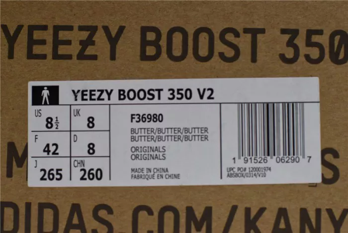 Versatile 9304 ADIDAS YEEZY 350 BOOST V2 BUTTER SHIPS  F 1765