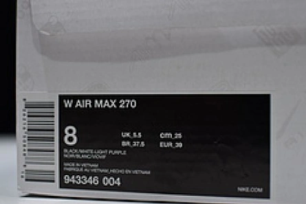 3506 Nike AIR MAX 270 black orange 943346 Classic 1448