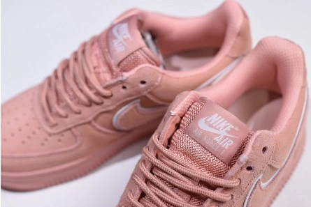 Minimalist 4125 Nike  Air Force 1 07 Suede Women Lifestyle Shoe Pink AA1117- 1247