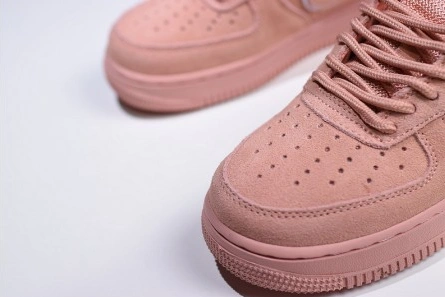 Minimalist 4125 Nike  Air Force 1 07 Suede Women Lifestyle Shoe Pink AA1117- 1247