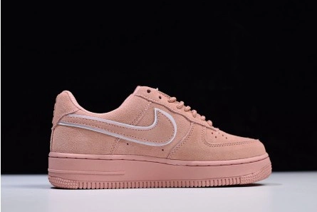 Minimalist 4125 Nike  Air Force 1 07 Suede Women Lifestyle Shoe Pink AA1117- 1247