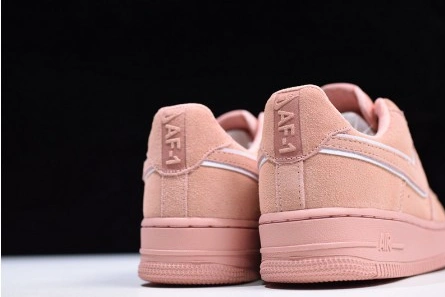 Minimalist 4125 Nike  Air Force 1 07 Suede Women Lifestyle Shoe Pink AA1117- 1247