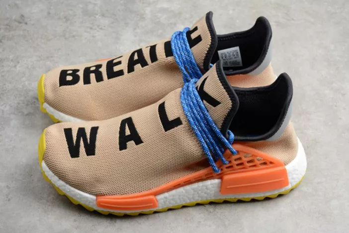 9339 ADIDAS mens Pharrell x NMD Trail 'Human Race' Pale Nude AC HighQuality 1802