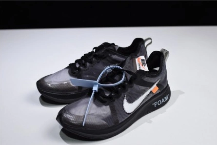 Comfortable 9424 Off-White Nike Zoom Fly Black AJ4588- 1967