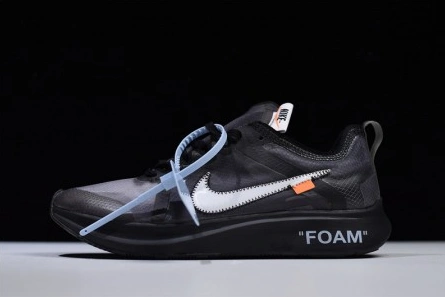 Comfortable 9424 Off-White Nike Zoom Fly Black AJ4588- 1967