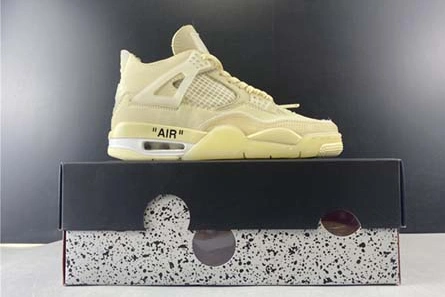 5606 Off-White x Air Jordan 4 “Sail”- CV9388- Fashionable 589