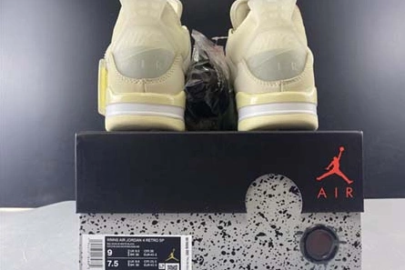 5606 Off-White x Air Jordan 4 “Sail”- CV9388- Fashionable 589