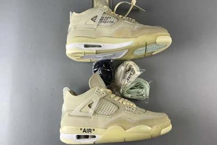 5606 Off-White x Air Jordan 4 “Sail”- CV9388- Fashionable 589