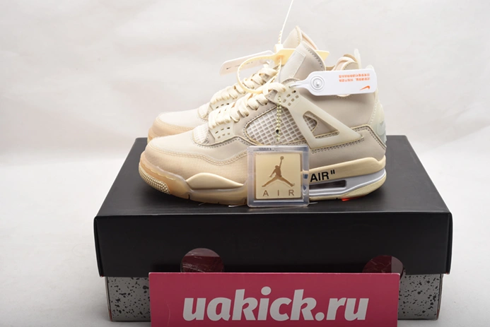 5606 Off-White x Air Jordan 4 “Sail”- CV9388- Fashionable 589