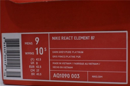 1908 Nike React Element 87 Dark Grey AQ1090- SportInspired 1320