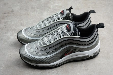 Breathable 4636 NIKE AIR MAX 97 ULTRA 17 SILVER RED 918356- 1382
