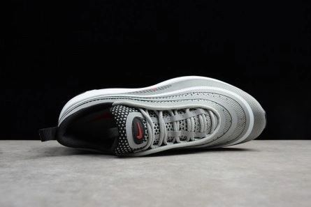 Breathable 4636 NIKE AIR MAX 97 ULTRA 17 SILVER RED 918356- 1382