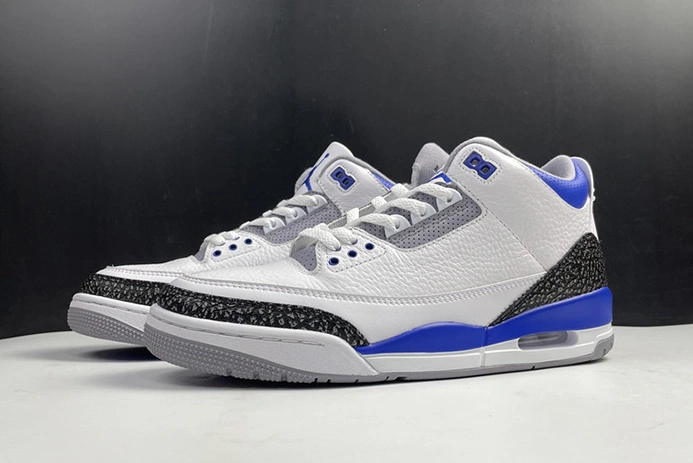 5029 Air Jordan Retro 3 Racer Blue CT8532- Flexible 398