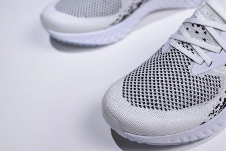 7142 Men's Nike Epic React Flyknit White Black-Gold AQ0067- Sophisticated 1567