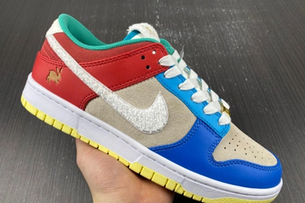 Timeless 4274 Nike Dunk Low Retro PRM Year of the Rabbit Blue Orange Cream  FD4203- 1030