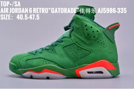 3803 Jordan 6 Retro Gatorade Green AJ5986- Comfortable 636