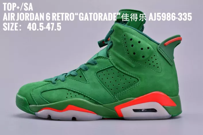 3803 Jordan 6 Retro Gatorade Green AJ5986- Comfortable 636