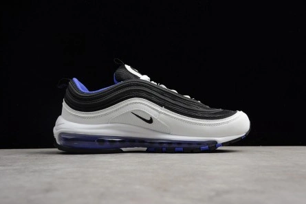 5492 NIKE mens  Air Max 97 White Black-Persin Violet  921522- Sleek 1409