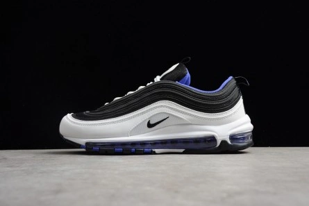 5492 NIKE mens  Air Max 97 White Black-Persin Violet  921522- Sleek 1409