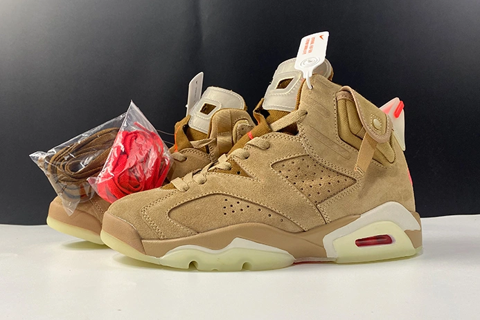 9018 Jordan 6 Retro Travis Scott British Khaki DH0690- Popular 628