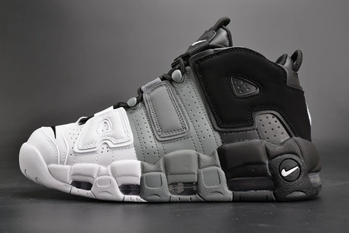 Lightweight 9831 Nike Air More Uptempo "Tri-Color" black-Grey-White mens 921948- 1515