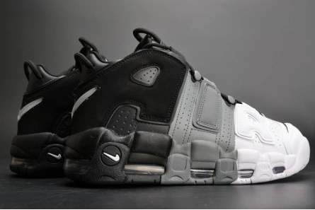 Lightweight 9831 Nike Air More Uptempo "Tri-Color" black-Grey-White mens 921948- 1515