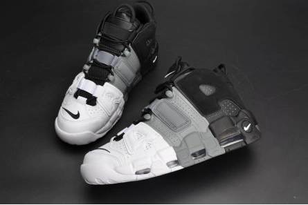 Lightweight 9831 Nike Air More Uptempo "Tri-Color" black-Grey-White mens 921948- 1515