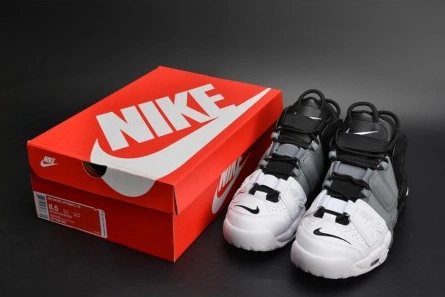 Lightweight 9831 Nike Air More Uptempo "Tri-Color" black-Grey-White mens 921948- 1515