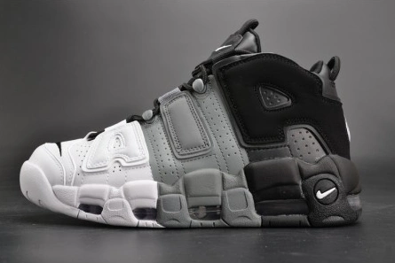 Lightweight 9831 Nike Air More Uptempo "Tri-Color" black-Grey-White mens 921948- 1515