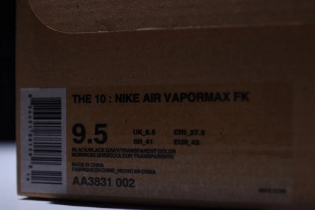 1033 Off-White x Nike Air VaporMax FK Black AA3831- Elegant 1470